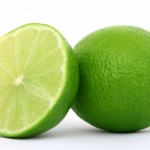healthy green lime fruit